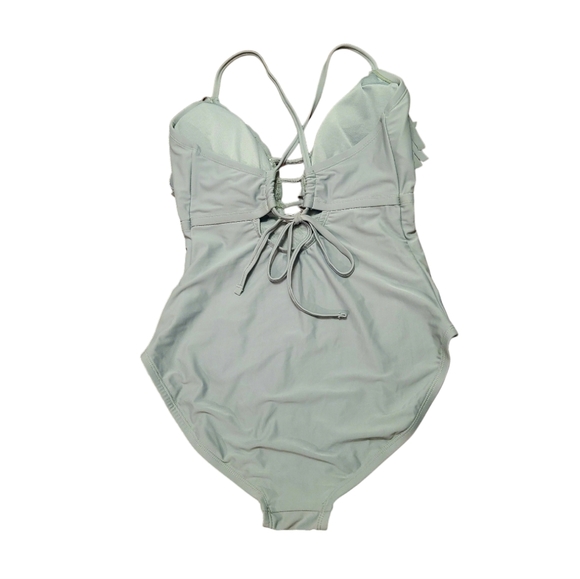 BluC Bohemian Fringe One Piece Swimsuit Plus Size 1X - Picture 5 of 9